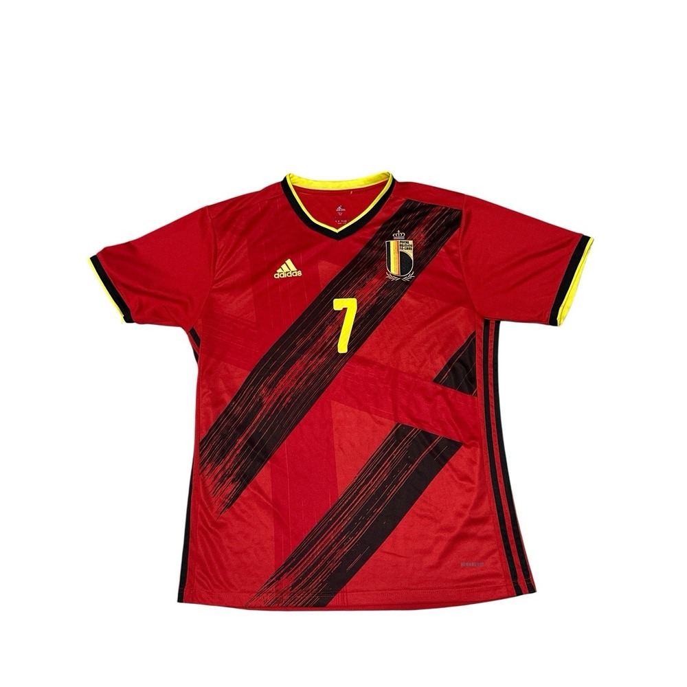 Adidas Belgium De Bruyne Home Football Soccer #7 Red Jersey Aeroready Size 3XL